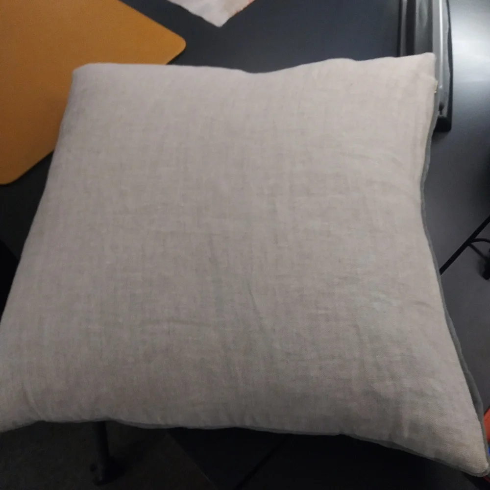 NWT Crate & Barrel Mohair/Linen Feather. Pillows